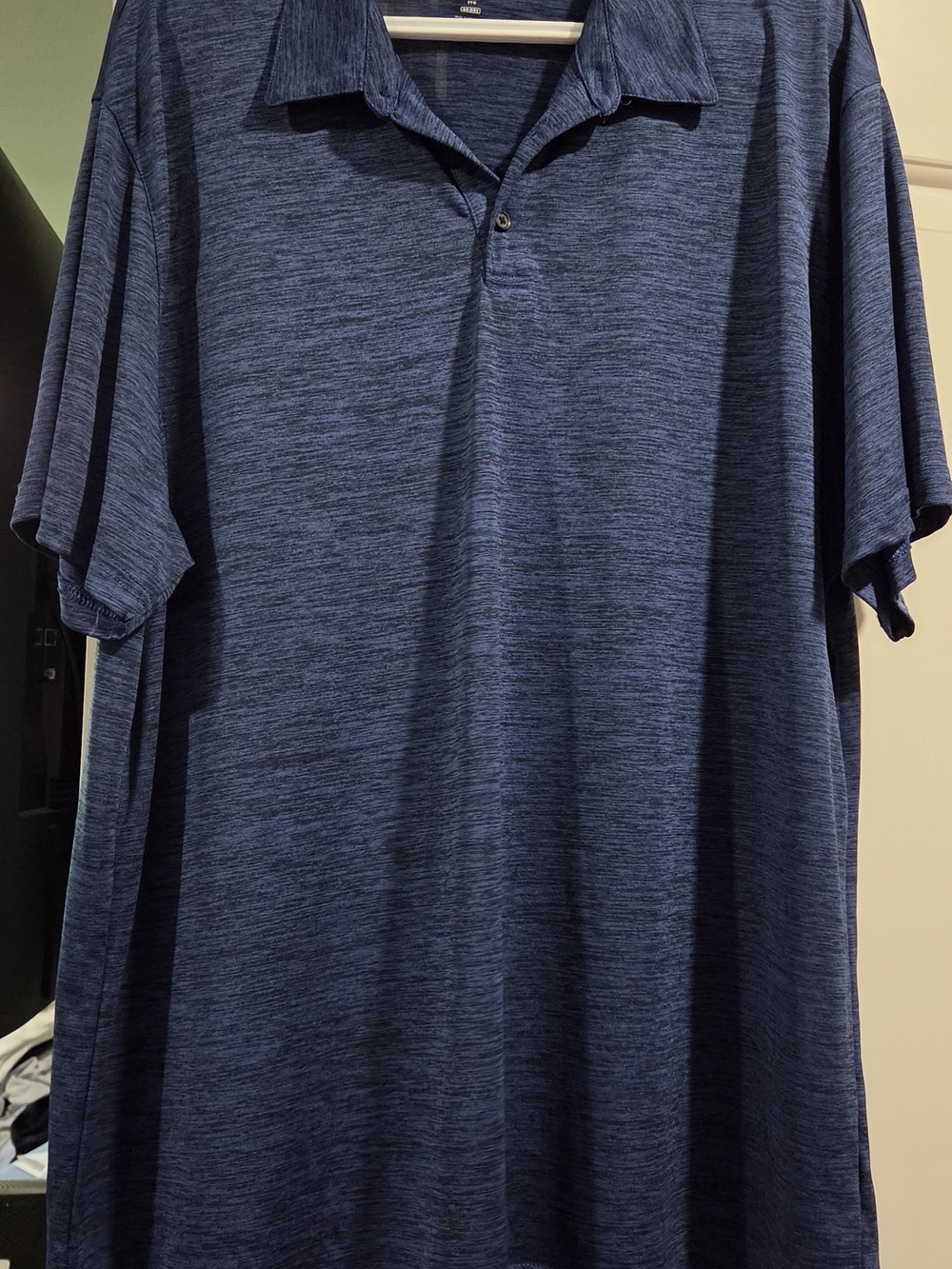 Old Navy Men's Heathered Navy Polo